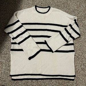Part Two Cotton Cashmere Blend Striped Sweater